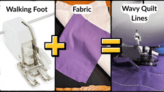 How to do wavy line quilting with a walking foot - MadamSew