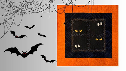 How To Make A Quick & Easy Halloween Mini Quilt - MadamSew
