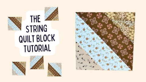 How To Make A String Quilt Block - MadamSew