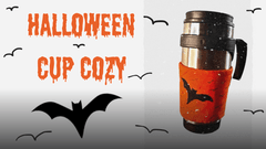How to make an easy quilted Halloween cup cozy - MadamSew