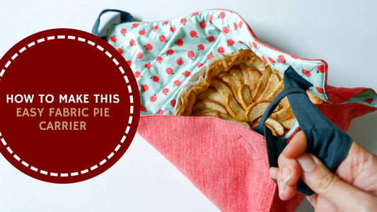 How to Make this Easy Fabric Pie Carrier  | Get Ready for Summer! - MadamSew