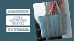 Make a Handbag with a Recessed Zipper - MadamSew
