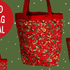 Make a Quilted Christmas Shopping Tote Bag