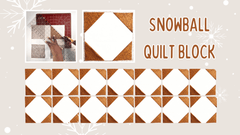 Make a Snowball Quilt Block - MadamSew
