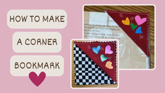 Super Easy Valentines Corner Bookmarks - MadamSew