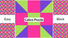 Easy Quilt Block Pattern: Calico Puzzle