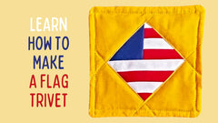 Make a fun July 4th Flag Trivet