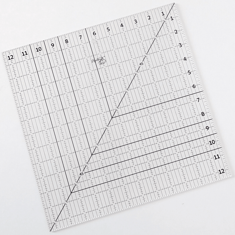 Quilt Block Square Ruler Madam Sew 12.5” Square-Up Quilting Ruler – Squares Blocks Up to 12.5 ...
