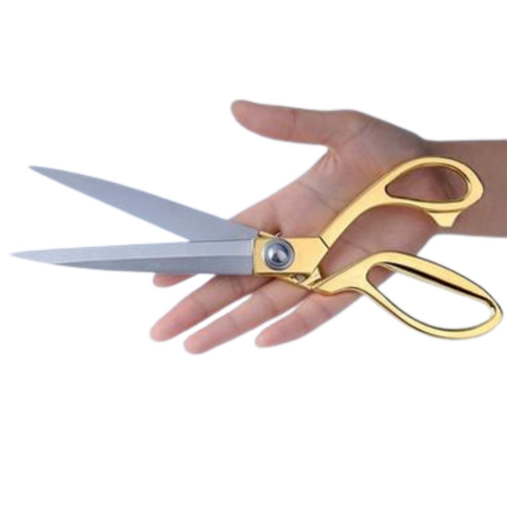 9.5" Gold Handled Stainless Steel Shears - MadamSew