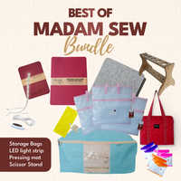 Best of Madam Sew - Favourite Tools with 3 Light Pink Project Bags