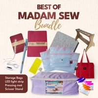 Best of Madam Sew - Favourite Tools with 3 Light Pink Project Bags