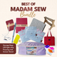 Best of Madam Sew - Favourite Tools - 2 Light Pink + 1 White Project Bags