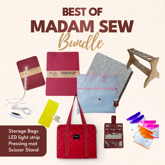 Best of Madam Sew - Small Accessories Bag with 1 Light Pink Project Bag