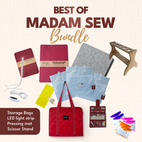 Best of Madam Sew - Small Accessories Bag with 3 White Project Bags
