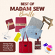 Best of Madam Sew - Small Accessories Bag with 3 White Project Bags