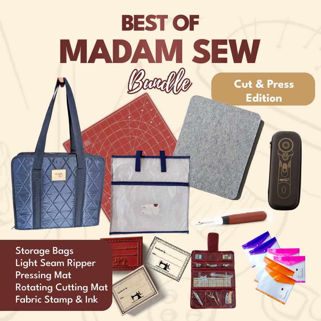 Best of Madam Sew — Cut & Press Edition (Navy Organizer with Black Inpad)