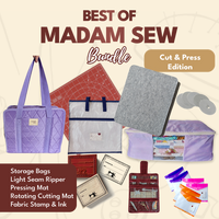 Best of Madam Sew — Cut & Press Edition (Purple Organizer, Quilt Storage Bag)