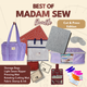 Best of Madam Sew — Cut & Press Edition (Purple Organizer, Quilt Storage Bag)