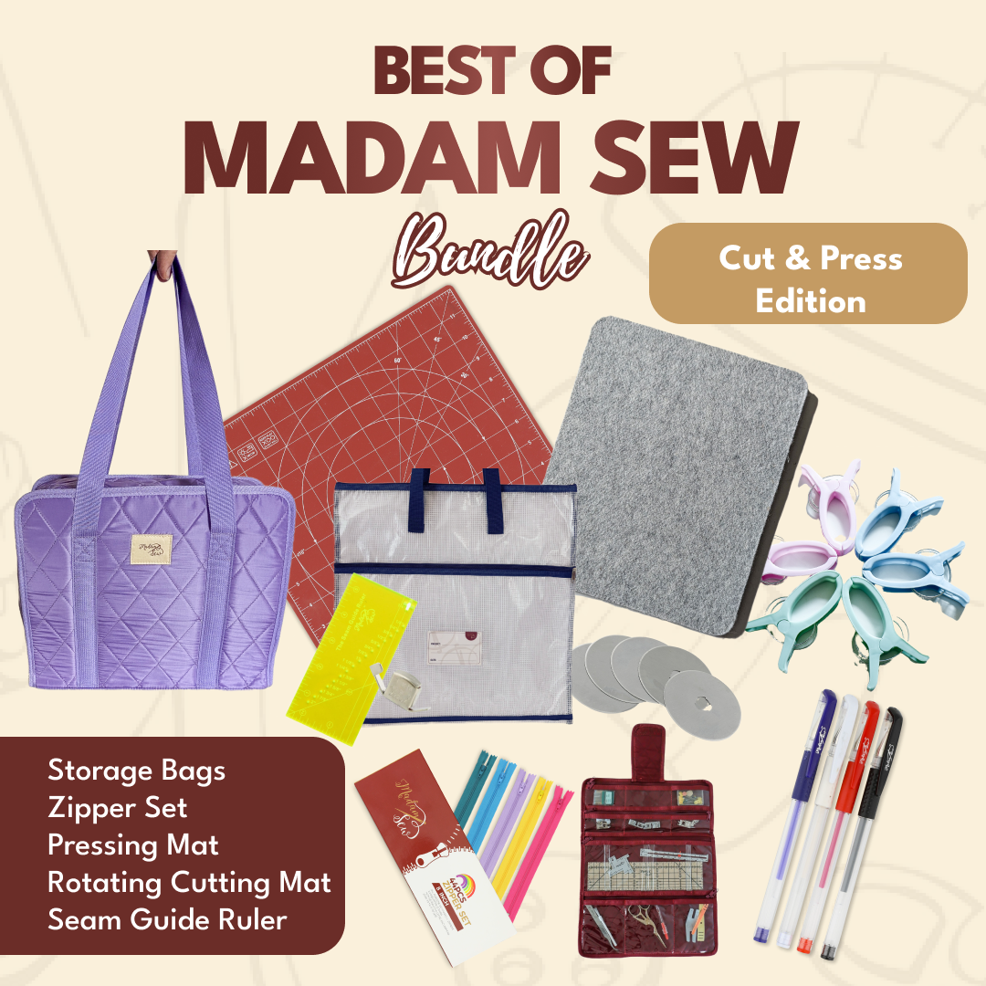 Best of Madam Sew — Cut & Press Edition (Purple Organizer, Zipper Set)