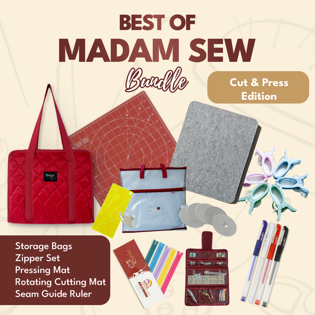 Best of Madam Sew — Cut & Press Edition (Red Organizer, Zipper Set)