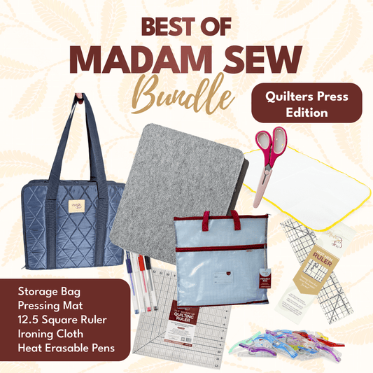 Best of Madam Sew: Quilter's Press Edition (Navy Organizer, Fabric Scissors)