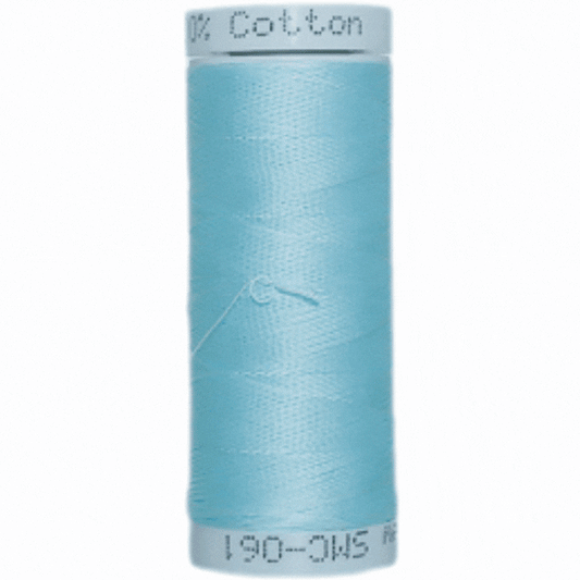 Madam Sew Cotton Thread Set Teals shot of each up close.
