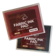 Permanent Fabric Ink Pad - Black or Brick Red