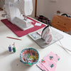 Madam Sew Mini Iron in a sewing room.