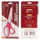 Madam Sew Fabric Scissors shown in their original packaging and plus the back of the packaging.