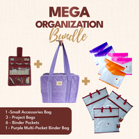 Mega Organization Bundle - Purple Binder Pocket