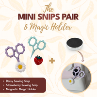 Mini Snips Pair plus Magnetic Holder