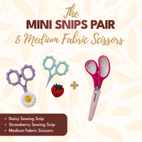 Mini Snips Pair plus Medium Scissors