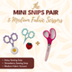 Mini Snips Pair plus Medium Scissors