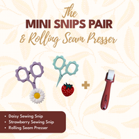 Mini Snips Pair plus Seam Roller