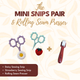 Mini Snips Pair plus Seam Roller