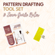 Pattern Drafting Tool Set + Seam Guide Ruler