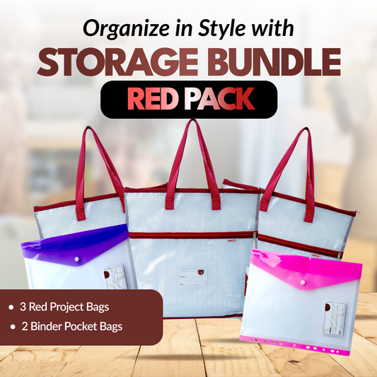 Project Storage Bundle - 5pcs - Red Pack