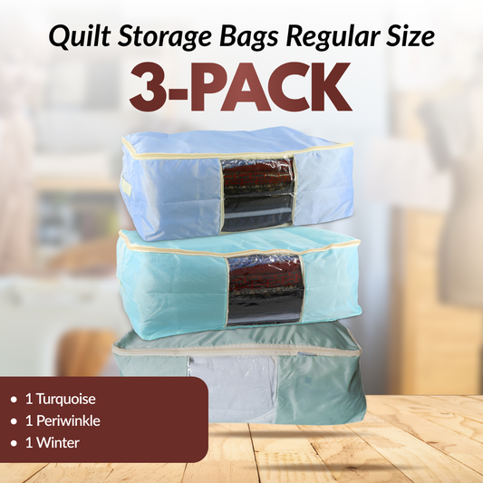Quilt Storage Bags - 3 Pack - Regular Size
