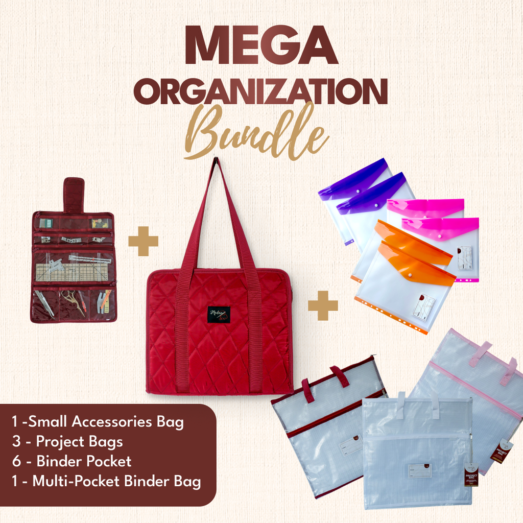 Mega Organization Bundle 3 Project Bags + Binder Bag