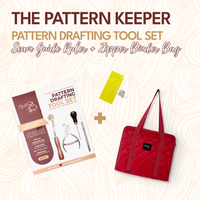 The Pattern Keeper: Pattern Drafting Tool Set, Seam Guide Ruler & Carry-All Organizer