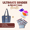 Ultimate Binder & Project Bag Bundle - Navy Binder Pocket