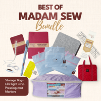 Best of Madam Sew - 2 Light Pink + 1 White Project Bag (3 Pack) - MadamSew