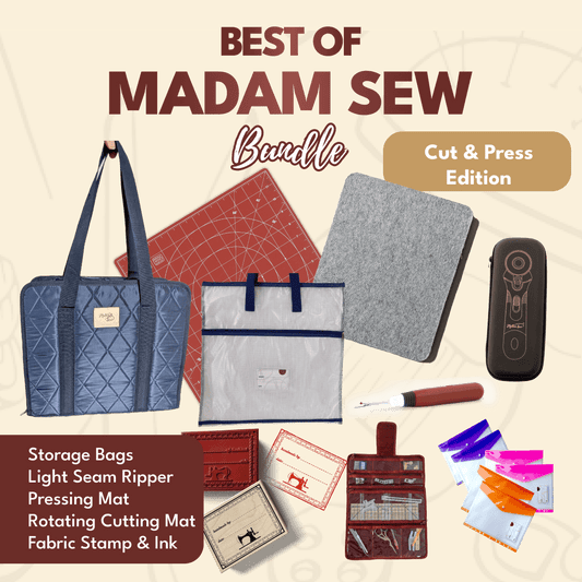 Best of Madam Sew — Cut & Press Edition (Navy Organizer) - MadamSew