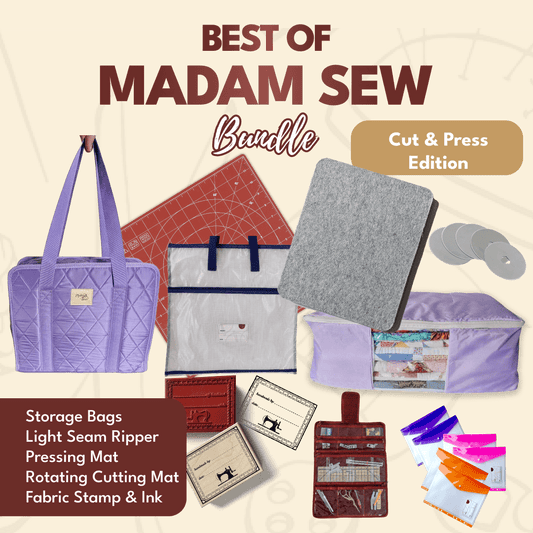 Best of Madam Sew — Cut & Press Edition (Purple Organizer, Quilt Storage Bag) - MadamSew