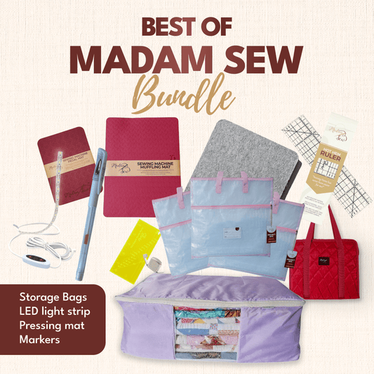Best of Madam Sew - Light Pink 3 Pack Project Bag - MadamSew
