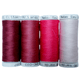 Cotton Thread Set - Cool Pinks! For Quilting and Sewing - 8 Spools, 4 Colors, 180 Yards Each - MadamSew