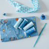 Cotton Thread Set - Teals! For Quilting and Sewing - 8 Spools, 4 Colors, 180 Yards Each - MadamSew