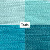 Cotton Thread Set - Teals! For Quilting and Sewing - 8 Spools, 4 Colors, 180 Yards Each - MadamSew