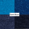 Cotton Thread Sets - Dark Blues! For Quilting and Sewing - 8 Spools, 4 Colors, 180 Yards Each - MadamSew