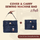 Graphic of two navy Cover & Carry sewing machine bags, labelled 2 pack